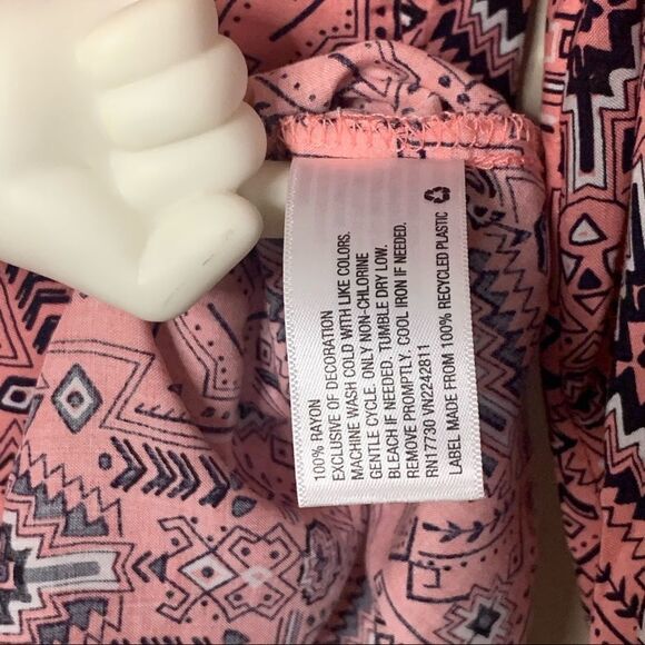 MOSSIMO Boho Geometric Top Blouse Small - Picture 9 of 9